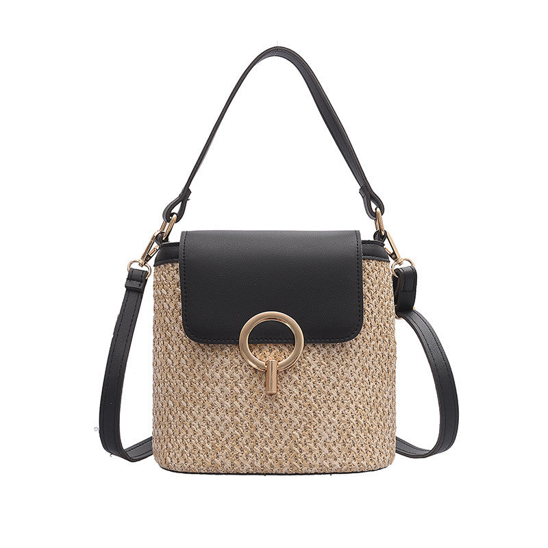 Straw Bag Women Fashion Hand-Knitted