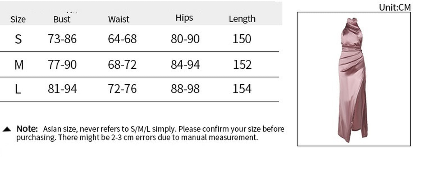 Halter Sleeveless Autumn New Graceful Stand Collar Long Dress